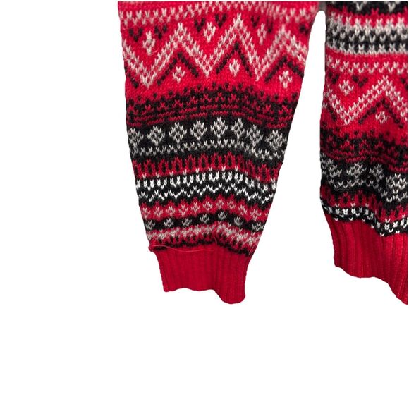 Blizzard Bay Mens Sloth Tree Ugly Christmas Sweater Red Grey Black Size Small - Picture 6 of 12